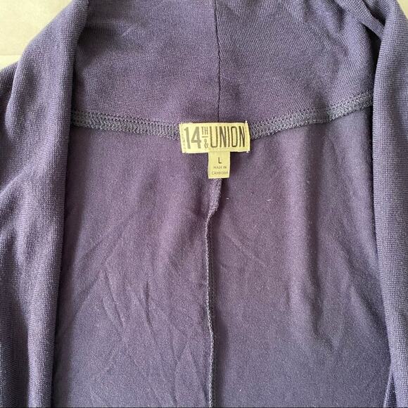 14th & Union | Drape Front Cardigan NWT L - Picture 4 of 4